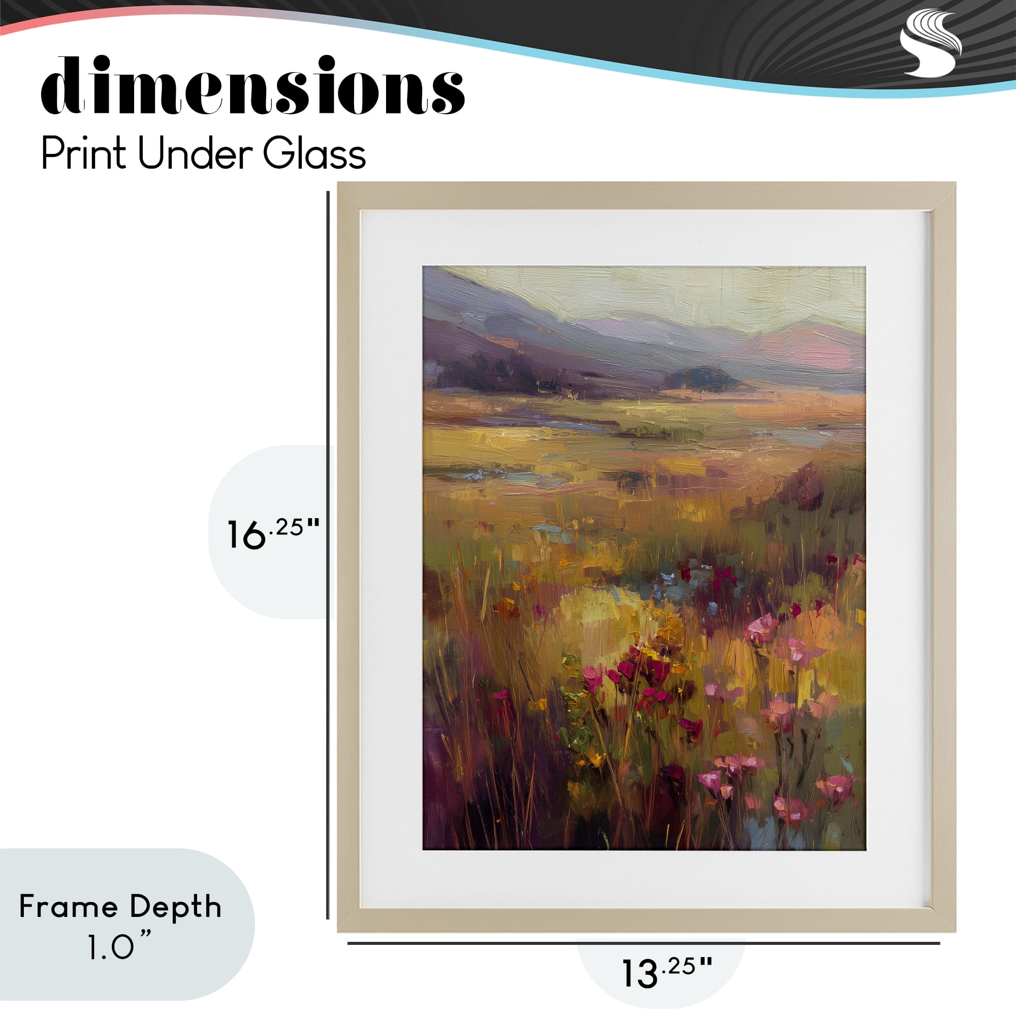 Stupell Industries Golden Waves Of Grass Birch Framed Print Under Glass, design by Svetlana Aleynikova