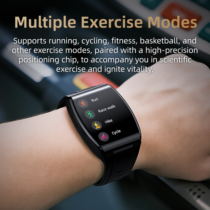 E EYAFA 4G Smart Watch AD03 with SIM Card Slot,1.93 inch AMOLED Screen for Men and Women