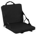 thumbnail image 2 of Cojín plegable para exteriores, portátil, ajustable, para acampar, silla con respaldo, color negro, 2 of 15