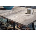 thumbnail image 3 of Topline Home Furnishings Table de salle à manger grise avec rallonge, 3 of 3
