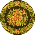 thumbnail image 1 of Ahgly Company Indoor Round Medallion Yellow French Area Rugs, 8' Round, 1 of 4
