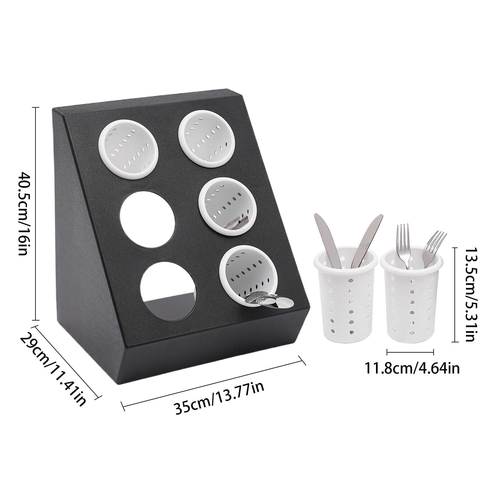 6-Compartment Kitchen Utensil Holder, Kitchen Caddy, Utensil Organizer, Modern