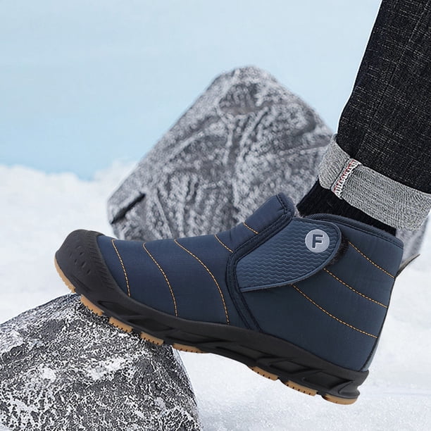 Botas de nieve Botas Mujer Hombre Nieve Resistente Al Agua Zapatos De Invierno Botines (44) Azul DQrwqpou Tenis De Mujer Tenis De Hombre