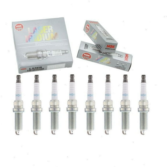 8 pc NGK 90565 Laser Iridium Spark Plugs for Ignition Wire Secondary
