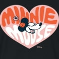 thumbnail image 3 of Disney - Minnie Mouse - Retro Heart - Juniors Cropped Cotton Blend T-Shirt, 3 of 5