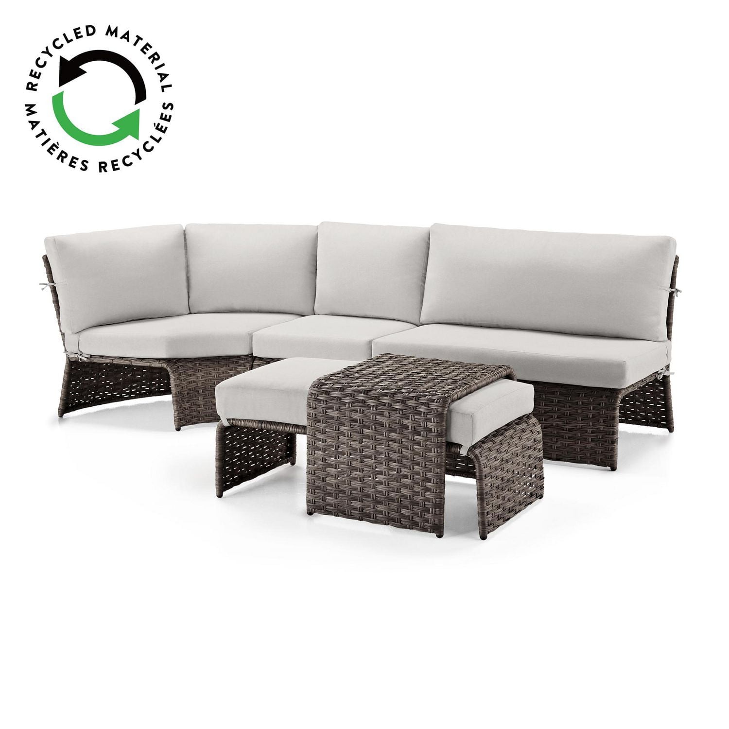 HOMETRENDS Tala 5-Piece Patio Sectional Set - Grey