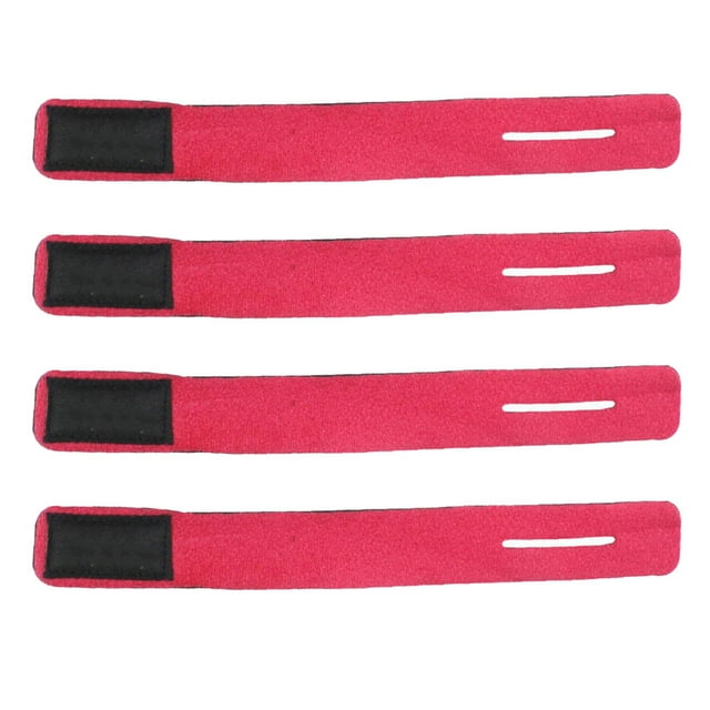 Eigraketly 4 Uds. De correas para caña de pescar, tirantes para atar, cinturones de sujeción, gancho para cinturón, varillas de bucle, dispositivos de Pescar Rojo Eigraketly OD030383-04