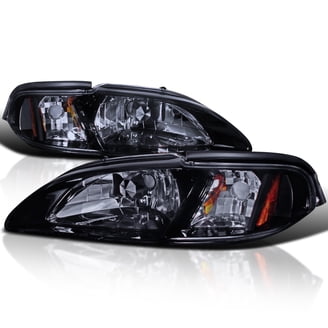 Ford Mustang 94-98 Base GT Convertible Black 1pcs Headlights Corner Combo Lamps