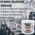 thumbnail image 2 of Super Lube Silicone O-Ring Grease Non-Curing Compound (Translucent White, 14.1oz/400g Canister), NSF Certified Food Grade & Clean, Heat Stable, 2 of 5