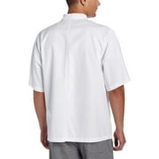 Chef Code Basic Short Sleeve Chef Coat with Pearl Buttons, White, 2X-Large