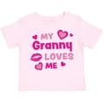thumbnail image 3 of Inktastic Valentine's Day My Granny Loves Me Hearts and Lips Boys or Girls Toddler T-Shirt, 3 of 5