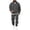 Dark Gray_012, variant on Mens 2 Piece Outfits Casual Fashion 1/4 Zip Hoodie Sweatshirt Sweatsuit Set Winter Fleece Hoodie Sweatshirt&Joggers Sweatpants Khaki 2XL