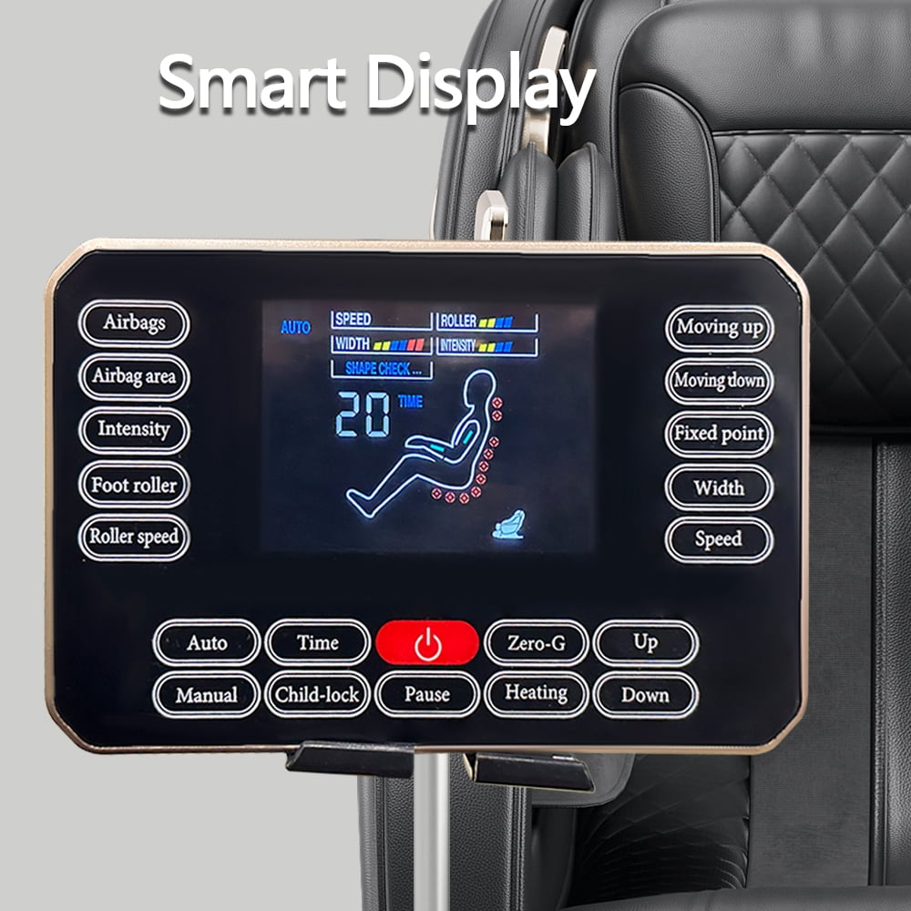 MAYEERTY Zero Gravity Massage Chair with SL-Track Shiatsu, Full Body Massage Chair for Thai Stretching & Airbag Compression, Black