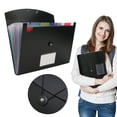 thumbnail image 2 of Ngheia Pocket Expanding File Folder – Accordion File Organizer for Letter Size Paper, Folder with Labels, Document Receipt Organizer for schol, Back-To-Schol, D, 2 of 9