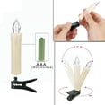 thumbnail image 5 of Candelabros cortos Velas cónicas LED, velas con batería de 4 PULGADAS Candelabro Vela LED remota Candelabros sin llama Temporizador Velas cónicas con clip, 5 of 5