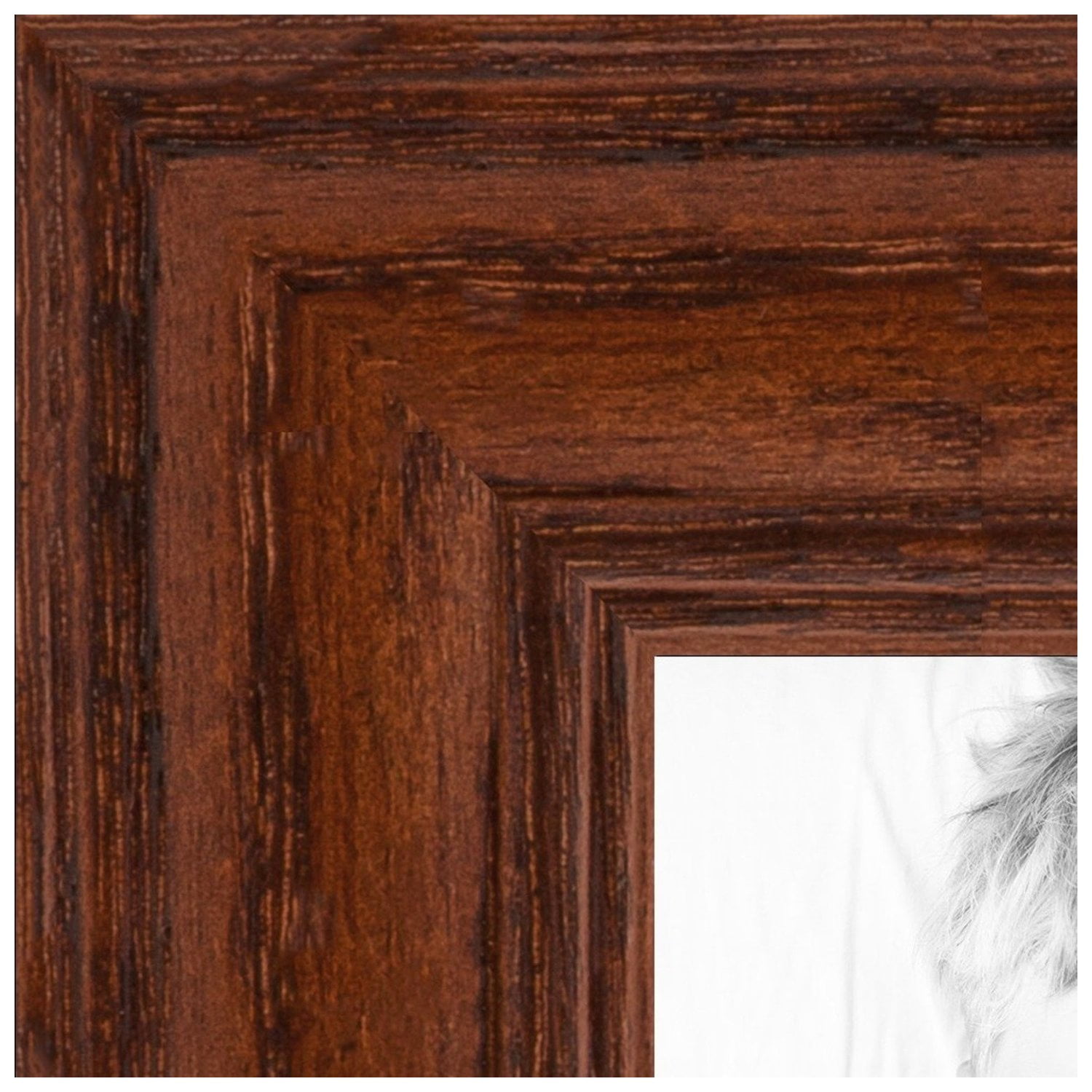 ArtToFrames 10x20 Inch Walnut Picture Frame, This Brown Wood Poster