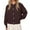 Brown, variant on Womens Cardigans Fashionable Knit Cardigan Warm Solid Color Sweater Style Outerwear,Brown