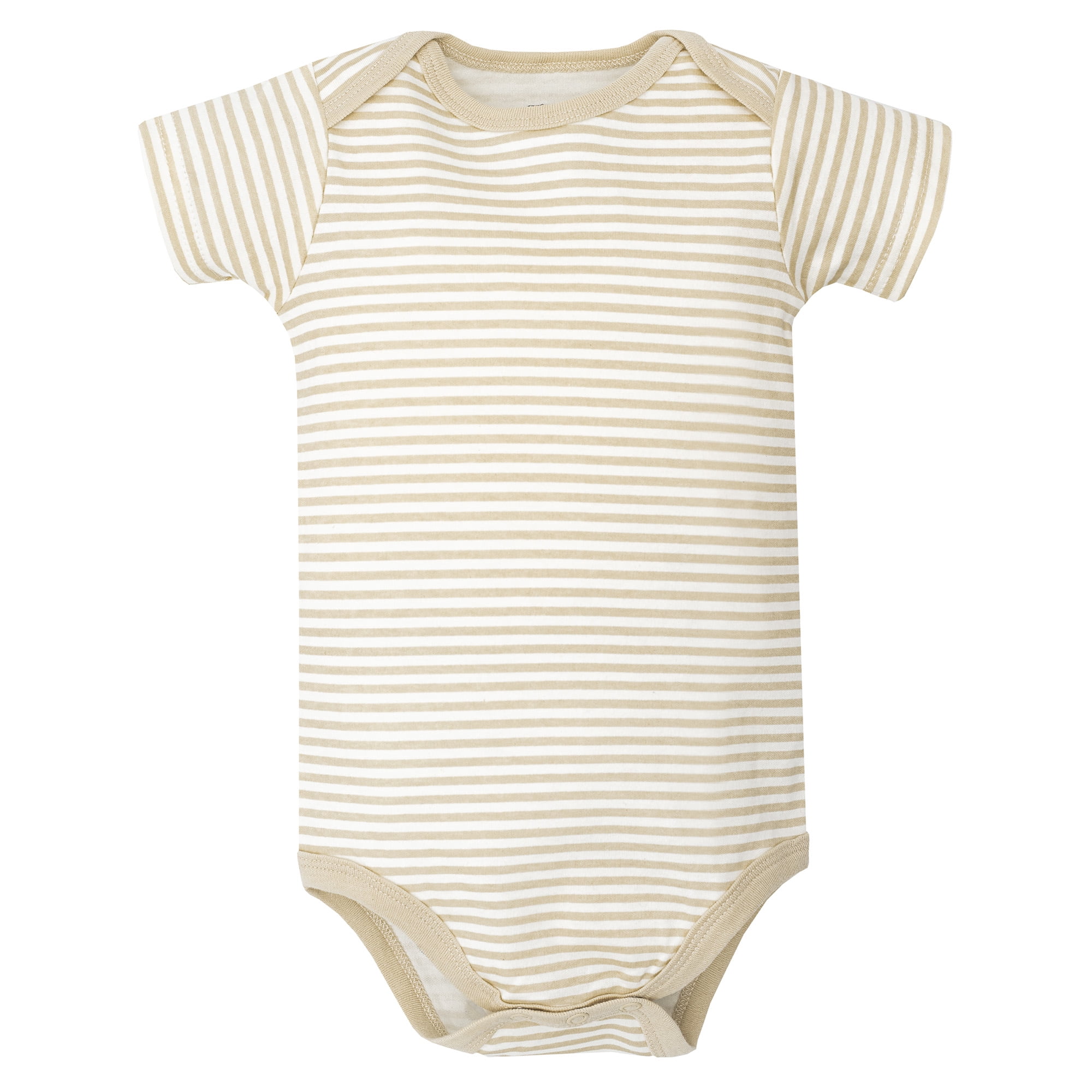 Hudson Baby Infant Cotton Bodysuits 5-Pack, Happy Little One Safari, 12-18 Months