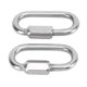 thumbnail image 5 of Quick Link, mosquetón de bloqueo de acero inoxidable de enlace rápido de 2 piezas con mosquetón de bloqueo en forma de tornillo Rendimiento inigualable, 5 of 8