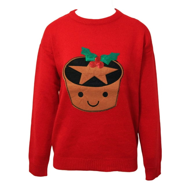 Brave Soul Chandails de Noël Laids Mince Pie pour Femmes