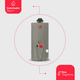 thumbnail image 2 of Calentador de Agua de Depósito 76 Litros a Gas LP 2 Servicios Rheem 29V20S/393391, 2 of 12