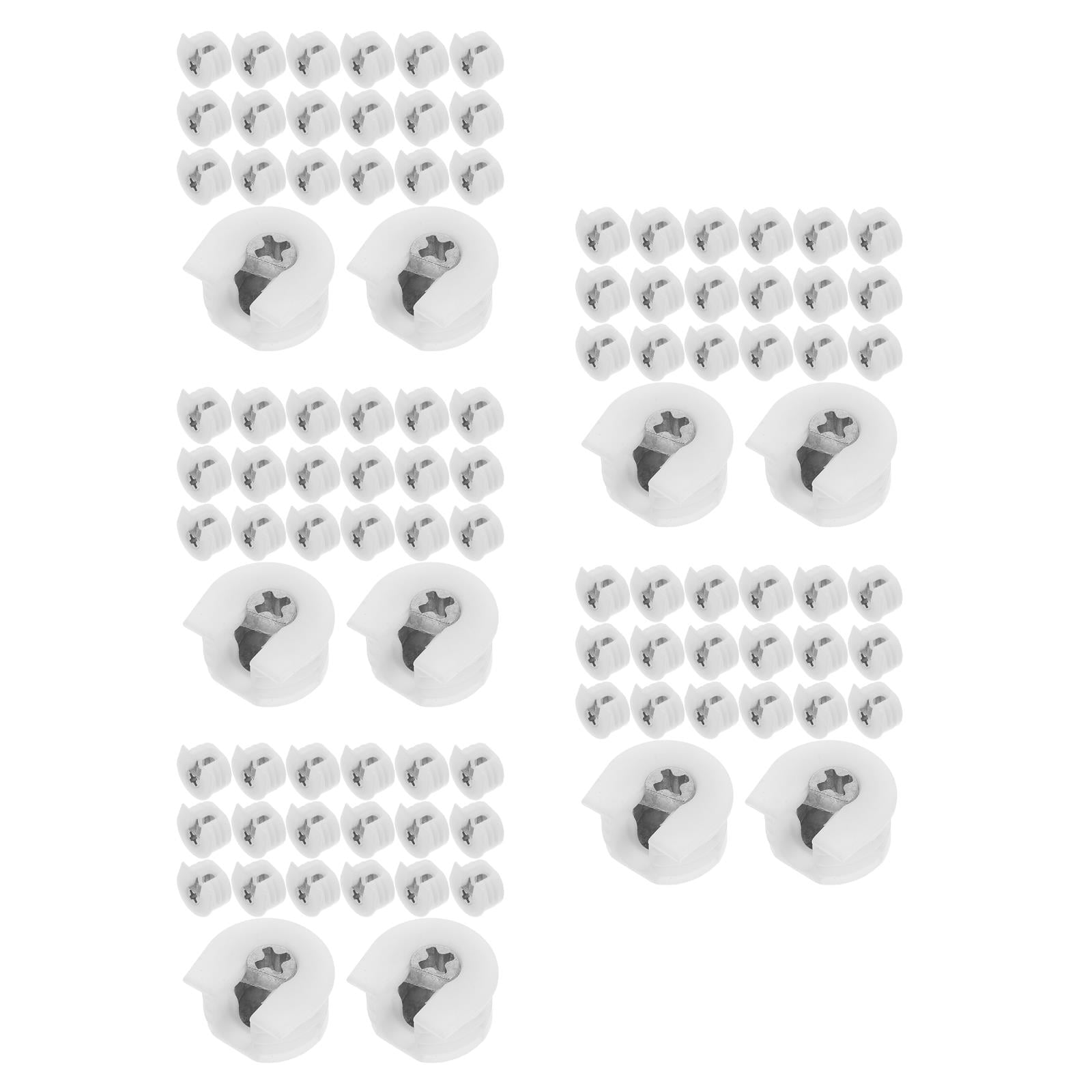 Masteelf WORGEOUS 100 PCS Furniture Fasteners Invisible Peg Cabinet Connectors Set Shelf Locks Hardware Parts Hidden Drawer Connecting Nut