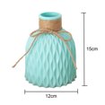 thumbnail image 6 of SPRING PARK Ceramic Vase for Desktop Decor,Plastic Faux Ceramics Striped Decorative Vase, Floral, Zen Natural, Flower Vase for Living Room Decoration, 6 of 7