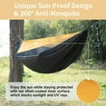 thumbnail image 2 of Camping Haock with Mosquito Net and Sunshade Backing Haock with Ridge Rope Tree Straps Lightweight Portable Haocks for Outside Hiking and Travel, 2 of 9
