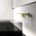 thumbnail image 3 of YYAO Waterfall Bathroom Sink Faucet, Wall-Mounted Kitchen Sink Faucet, Gold, 3 of 8