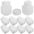 thumbnail image 1 of QUMIIRITY 10Pcs Supplements Bottle Storage White HDPE for Daily and Travel Use, 1 of 8