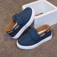 thumbnail image 6 of Girl Slip On Sneakers Hook and Loop Low Top Casual Walking Shoes School Comfort Footwear, 6 of 8