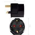 thumbnail image 2 of Adaptador de Enchufe Inglés 2X - Modelo Tipo G - Enchufe de Francia a Reino Unido - Enchufe Compacto para Viajes - Compatible Varios Países, 2 of 5