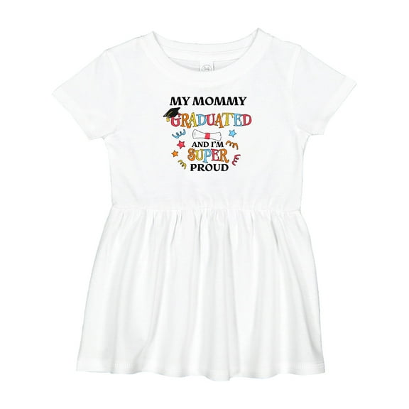 Inktastic My Mommy Graduated and I'm Super Proud Girls Baby Dress