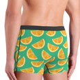 thumbnail image 4 of Mens Underwear Boxer Briefs - cartoon Lemon orange Comfort Breathable men's boxer briefs with Flex Waistband, 4 of 7