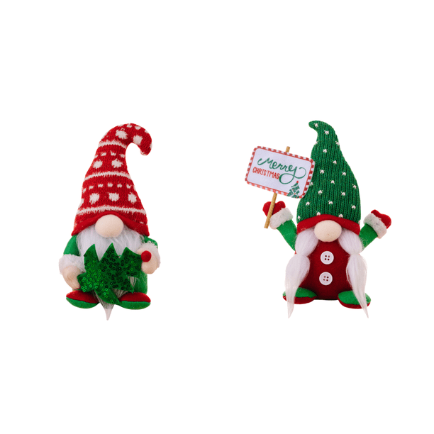 Gnomo elfo navideño, muñeco sin rostro de 22 cm, árbol de Navidad, decoración del hogar (A)