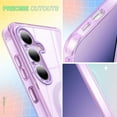thumbnail image 6 of Casetego Phone Case for Galaxy S25,Clear Magnetic Case,[Yellow Resistant] Slim Fit Shockproof Transparent Crystal Clear Magnetic Case for Samsung Galaxy S25,Light Purple, 6 of 7