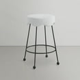 thumbnail image 4 of Meridian Furniture Fleur Cream Boucle Fabric Counter Stool, 4 of 5