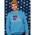 thumbnail image 2 of 4Th Of July Sign Sweatshirt Men -Image by Shutterstock, Male 4X-Large, 2 of 4