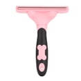 thumbnail image 2 of Peine para el cuidado de perros y gatos, cepillo con nudo abierto, herramienta para eliminar el pelo flotante para mascotas, color rosa, 2 of 13