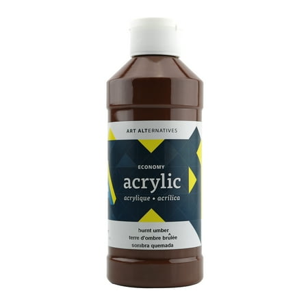 UPC: 0082435910031 | Art Alternatives Economy Acrylic Paint 16 oz. Burnt Umber