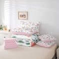 thumbnail image 6 of Homewish Country Flower 7-Piece Twin Bedding Sets,Retro Rustic Flower Bedding Comforter Set,White Green Orange Sheet Sets For Girls Teens,Luxury Bedroom Decor Reversible, 6 of 8