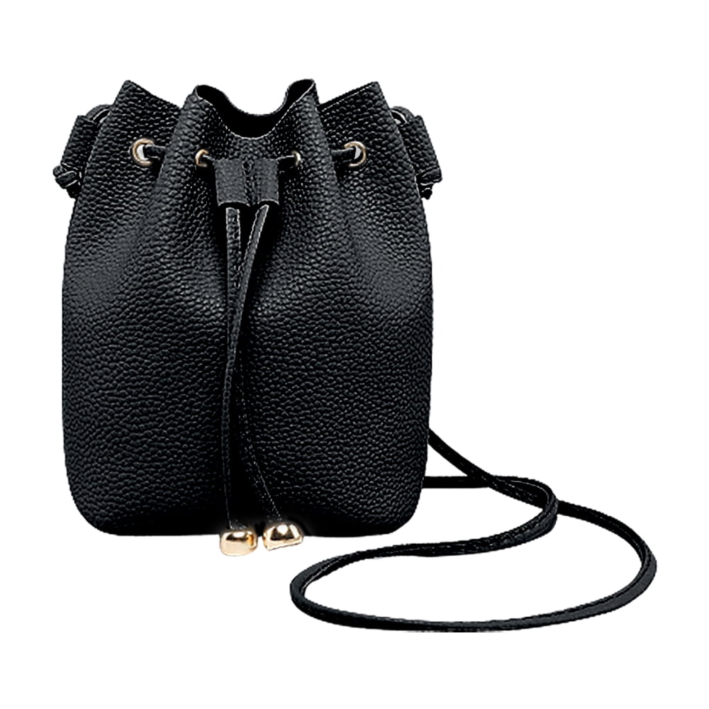 Women's bucket Bag and purse fringe pull rope bucket bag fashionable