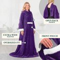 thumbnail image 3 of PAVILIA Wearable Blanket with Sleeves & Pocket for Women & Men, Purple, 3 of 8