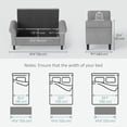 thumbnail image 2 of HOMCOM 50" Storage Ottoman, Bedroom Bench with Wood Legs Light Grey, 2 of 8