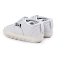 thumbnail image 5 of Baby Canvas Shoes Infant Girls Boys Sneakers Toddler First Walkers Slip On Newborn Crib Shoes(6-12 Months,White), 5 of 6