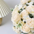 thumbnail image 4 of Packs Peonies Artificial Flowers, White Artificial Peonies, Silk Peonies Flowers Fake peonies Artificial Flowers Peonies Hydrangea Bouquet for Centerpiece Table Wedding Party Home Decor, 4 of 5