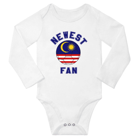 

Newest Malaysia Soccer Football Fan Baby Long Sleeve Romper (White 24 Months)