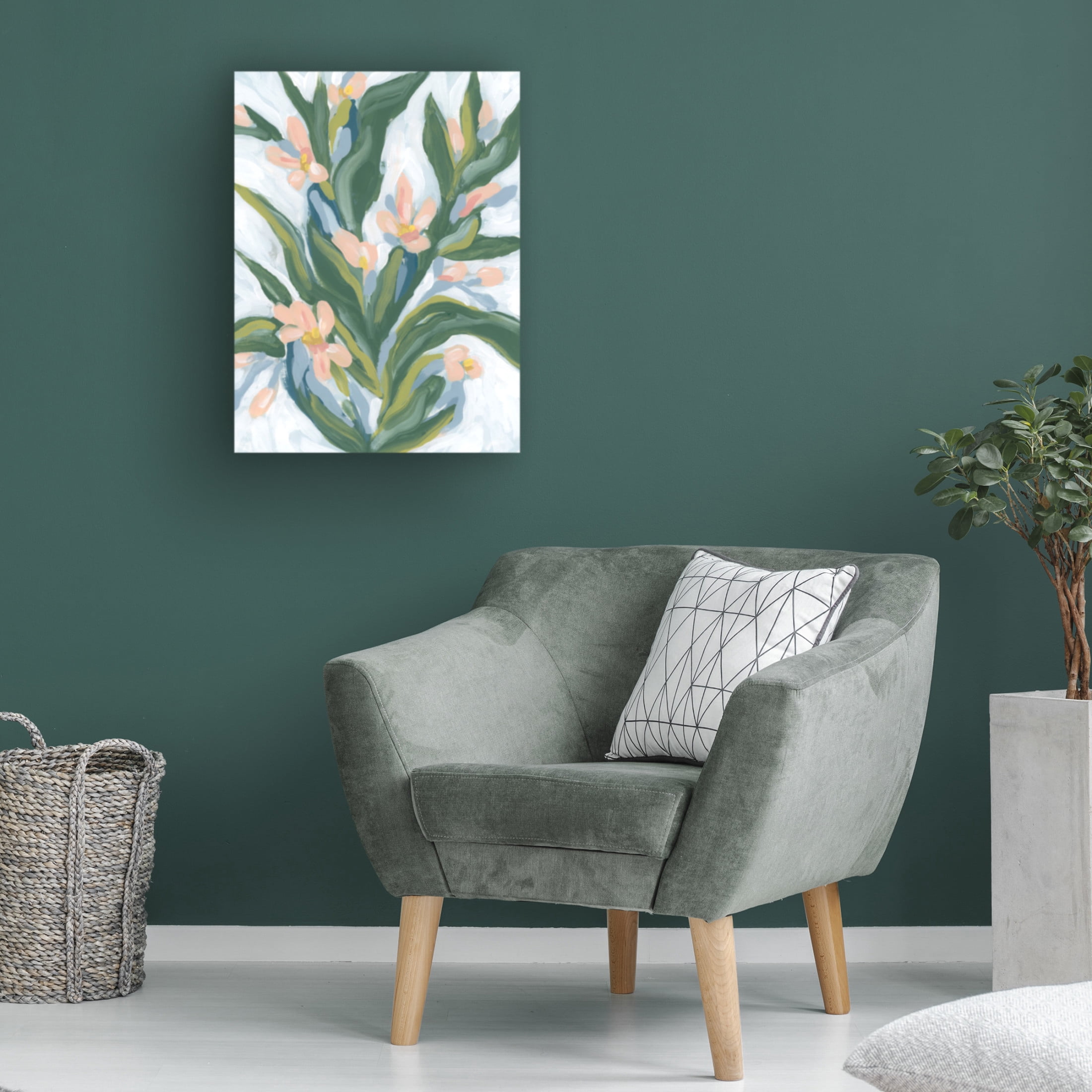 Canvas Wall Art - June Erica Vess 'Desert Flower II' Wall Art for Living Room, Bedroom, or Office Décor by Trademark Fine Art - 18 x 24 Inches