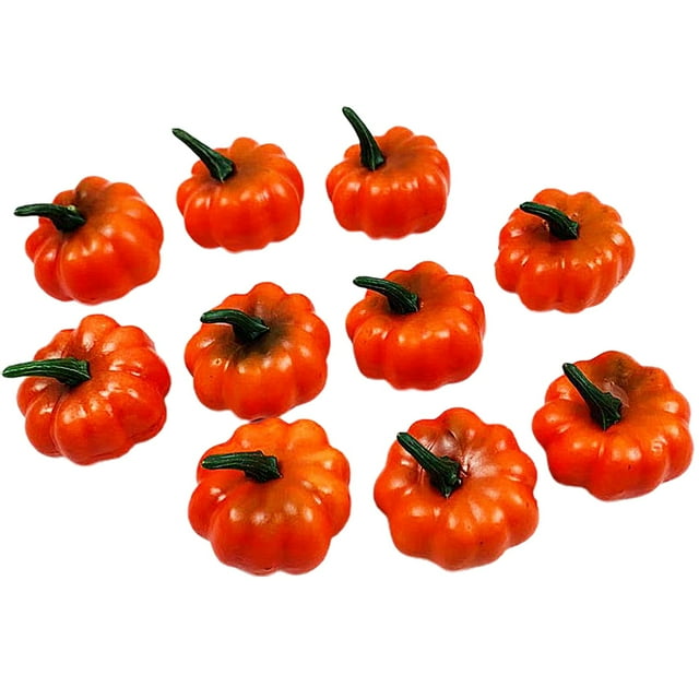 Leutsin Mini Vegetable Simulation Pumpkin Happy Halloween DIY Wreath Decoration 10pcs