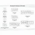 thumbnail image 4 of Naomi Home Elizabeth Modern DIY Sofa - Parts-Color:Black,Fabric:Air Leather,Style:Ottoman, 4 of 9